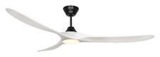 Télécommande LED Plafonnier Ventilateur de plafond Éco Genuino 180cm Noir Blanc