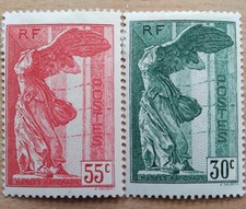 1937  N° 354/355  VICTOIRE DE SAMOTHRACE NEUF* VOIR SCAN