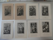 lot de 11 images chemin de croix schulgen