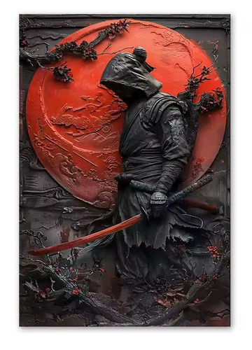Affiche japonaise ninja - affiche, ninja,