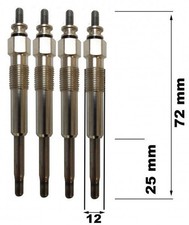 4X BOUGIE DE PRECHAUFFAGE CITROEN SAXO 1.5L DIESEL.