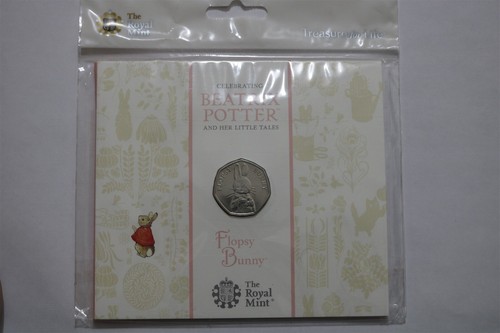 Pièce 50p flopsy bunny - 50p,