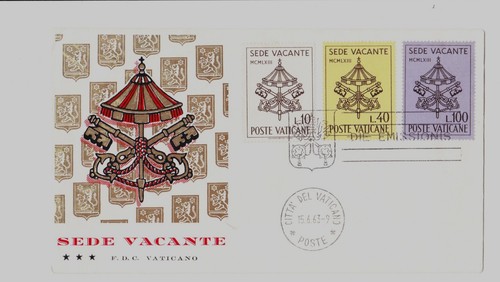 Fdc vatican 1963 sede - -,