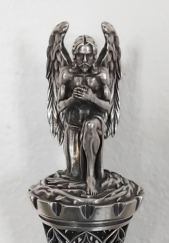 Pommeau canne argent - de, en