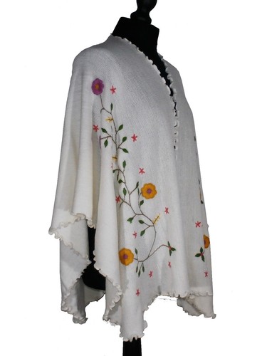 Poncho péruvien ouvert - , en