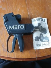 Ancienne étiqueteuse METO avec mode d' emploi