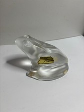 presse papier grenouille vintage baccarat cristal