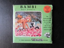 3 disques VIEW MASTER    BAMBI WALT DISNEY