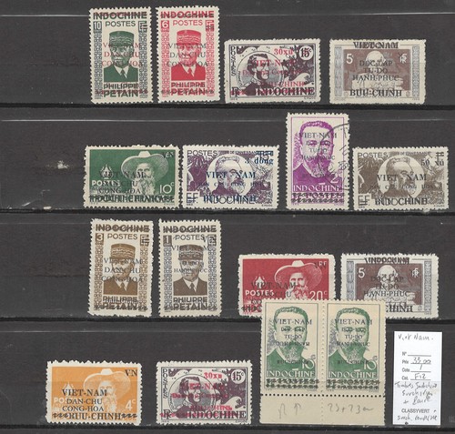 Viet nam lot timbres - viet,