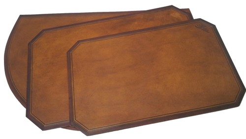 Sous main parure bureau - sous, cuir