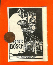LYON (69) MAGNÉTO BOSCH / TOUTE PETITE PUBLICITÉ 1911