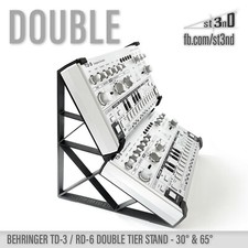 DOUBLE SUPPORT pour BEHRINGER TD-3 / RD-6 (30° et 65°)