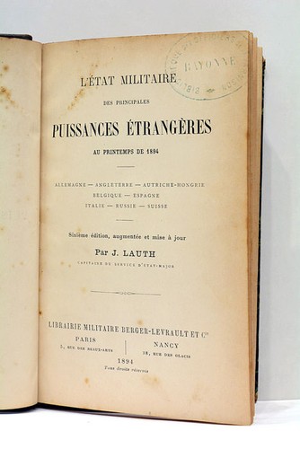 Livre ancien lauth - ancien, État