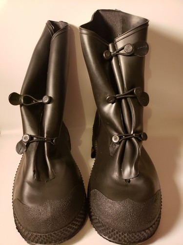 North black rubber boots - black,