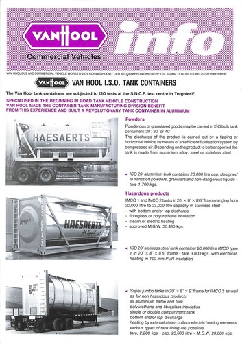 Lierre van hool - van, info