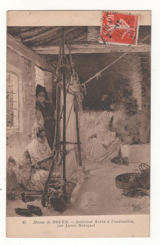 Rare cpa tableau intérieur - cpa,