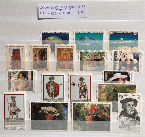 Timbres polynesie francaise - timbres,