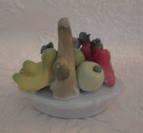 Vintage ceramic basket - vintage, of