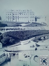 Photo Ancienne Plaque Verre Négatif Pays-Basque Biarritz Panorama Sémaphore XIX°
