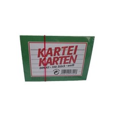 [Ref:100420215] LANDRÉ fiches bristol, format A7, ligné, blanc