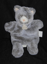 🍀Doudou Marionnette Ours Gris Chiné HISTOIRE D'OURS HO3085 Marion Sweety Mousse