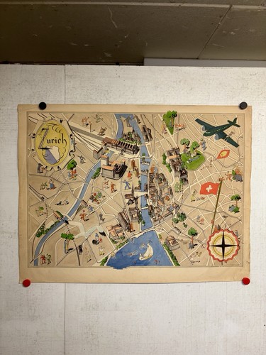 Rare affiche ancienne zurich - affiche,