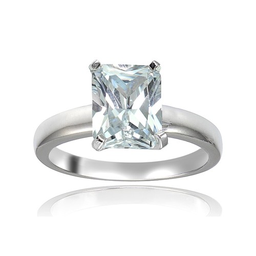 Argent sterling 5ct zircone - argent,