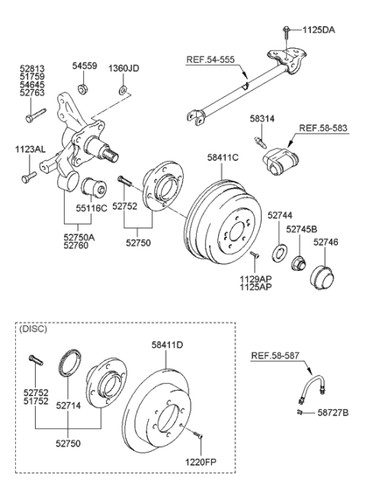 527102c105 genuine hub assy - 527102c105, assy-rr