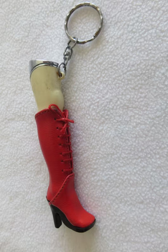 Ancien briquet jambe - de, femme