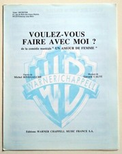 Partition sheet music GERARD CALVI / KATIA TCHENKO : Voulez-Vous Faire * 80's