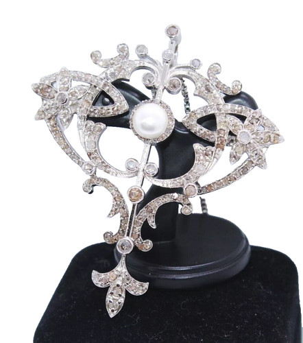 Broche collier argent - et,