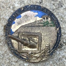 Insigne Troupes de Forteresse-Ligne Maginot-Petit Modele Peint