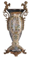Luxe Prunkvase Porcelaine Avec