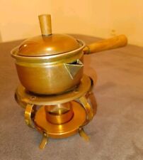 A1BC ⚠️VINTAGE APPAREIL A FONDU EN CUIVRE  AVEC BEC VERSEUR MADE IN PORTUGAL  ⚠️