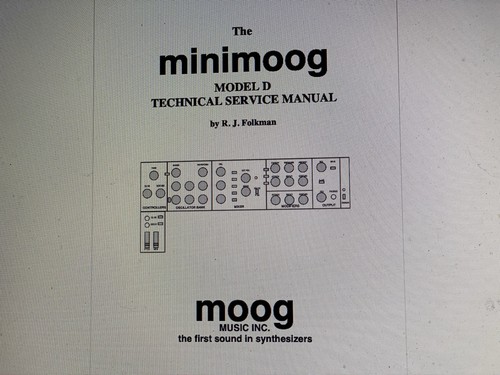 Moog minimoog model service - moog, d
