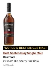 Bowmore 21 Years Old Sherry