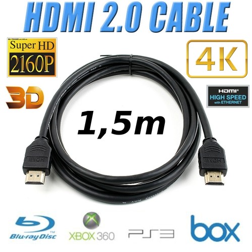 Cable hdmi 0 - 1,5m, 3d