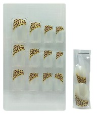 24 Faux ongles - style animal très légèrement pailleté - Royal Wild