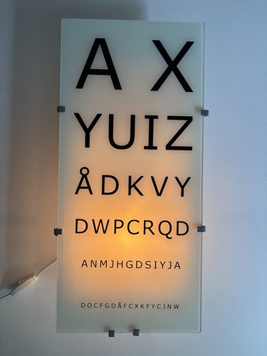 Ikea gyllen eye chart wall - gyllen, 56