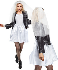 Costume D'Adulte Tiffany Mariée De Chucky Tenue Femme Robe Fantaisie Halloween