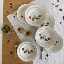 6 assiettes creuses faïence