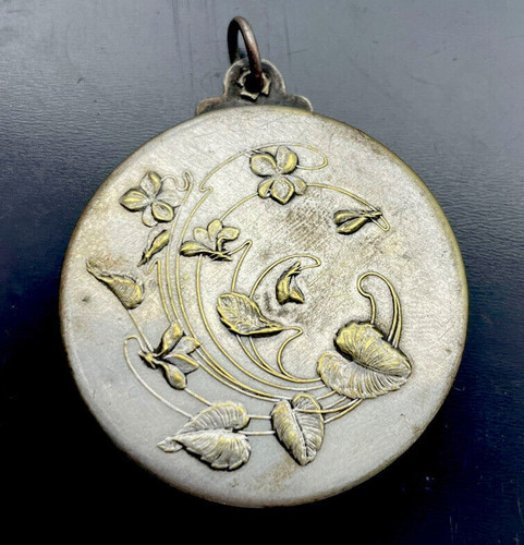 Pendentif miroir art nouveau - pendentif,