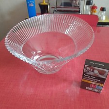 Vintage grande et superbe coupe de fruits Crystal d'Arques super belle années 70