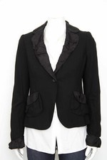 MARC JACOBS RUNWAY BLAZER VESTE NOIR SOIE VOLANTS 4 36 38 S M LAINE MIU TOP