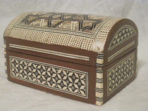 Detailed inlaid wooden - wooden, trinket