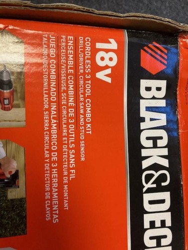 Black decker 18v three - decker,