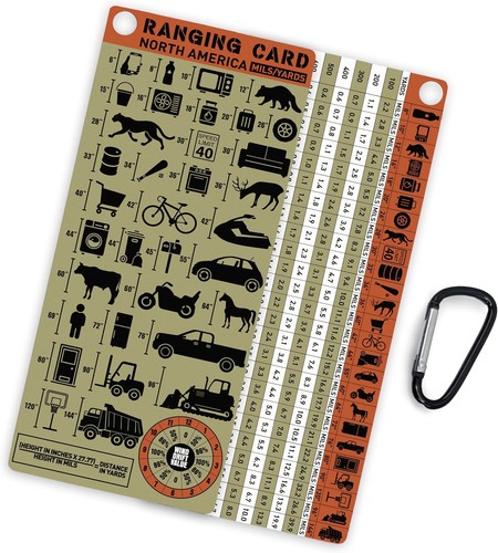 Range card for shooting - card,