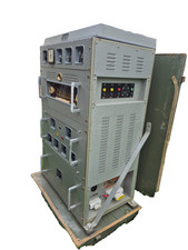 RARE FRENCH MILITARY CAMP TUBE AMPLIFIER RACK 1961 Push pull 6L6 TAPE BAND RADIO