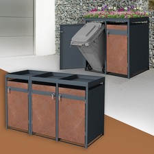 Abri pour 3 poubelles avec