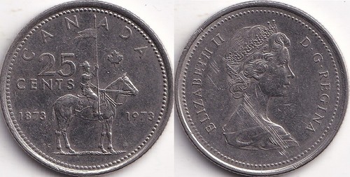 Cents 1973 canada elisabeth - 25,